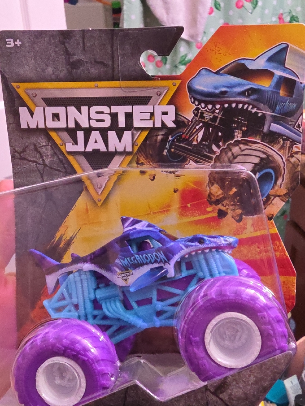 💜💙 Monster Jam Megalodon Kids Monster Truck Toy - Purple & Light Blue